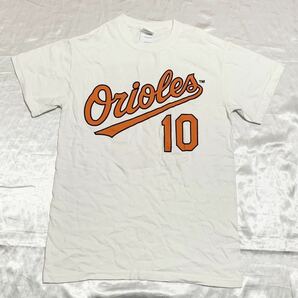 【送料無料 値下げ交渉歓迎】MLBボルチモアオリオールズ アダムジョーンズ 半袖Tシャツ 背番号 古着オリックスアメリカ野球USAメジャー白