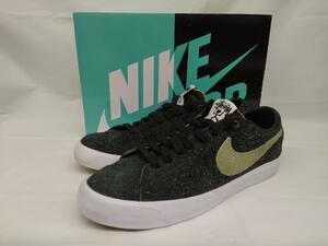 ★30　Stussy Nike SB Blazer Low Black Palm Green ステューシー ブレーザー BQ6449-001