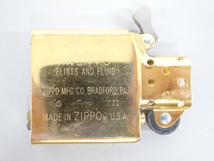 新品 未使用品 1996年製 ZIPPO ジッポ SOLID BRASS ソリッドブラス AUSTRALIA オーストラリア ゴールド 金 オイル ライター USA_画像7