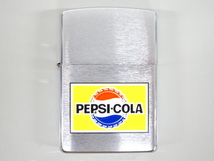 新品 未使用品 2002年製 ZIPPO ジッポ PEPSI COLA 1965 復刻 デザイン ペプシ コーラ シルバー 銀 オイル ライター USA OLD LOGO TYPE _画像2