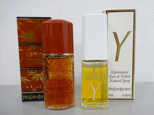 2点セット まとめて 新品 未使用 YVES SAINT LAURENT イヴ サンローラン OPIUM オピウム 25ml Y 30ml オーデトワレ EDT 香水 フレグランス