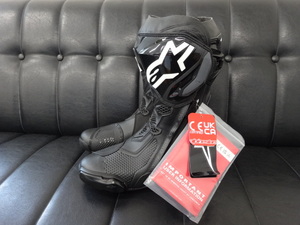 新品 未使用品 alpinestars アルパインスターズ SUPERTECH R VENTED BOOT レーシング ブーツ BLACK US 8 26.5 黒 ブラック 2220121 