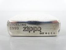 1999年製 ZIPPO ジッポ STERLING SILVER スターリング シルバー ハンマートーン 銀 オイル ライター USA_画像5