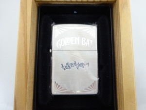 新品 未使用品 2011年製 ZIPPO ジッポ GOLDEN BAT ゴールデンバット NIPPON JT 懸賞品 シルバー 銀 サテン 木箱付き オイル ライター USA