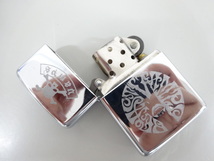 2007年製 ZIPPO ジッポ ARMOR アーマー VAMPS ヴァンプス スカル ドクロ シルバー 銀 オイル ライター USA_画像3