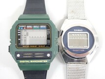 ジャンク 2点セット まとめて CASIO カシオ DIGITAL BAROMETER デジタルバロメーター BM-100WJ CASIOTRON カシオトロン 01-501 腕時計_画像1