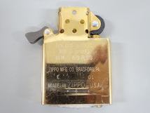 新品 未使用品 2001年製 ZIPPO ジッポ 開運 伝統工芸 金運 白虎 イエロー 黄 オイル ライター USA_画像7