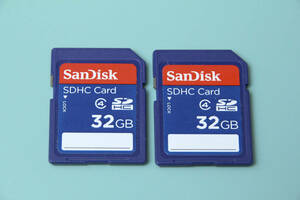32GB SDHC カード　SanDisk ●2枚セット●