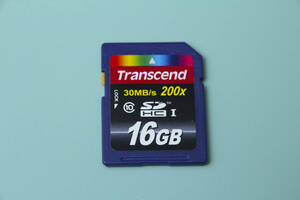 16GB SDHC I カード Transcend 30MB/s 200x class10