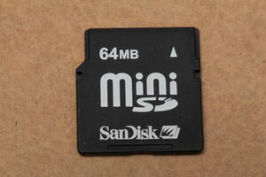 64MB miniSDカード SanDisk 