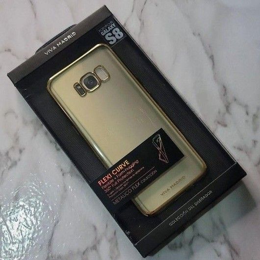 Galaxy S8 メタルソフトスマホケース シャンパンゴールド 新品