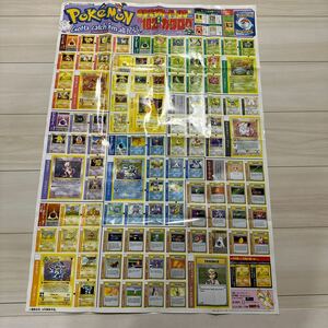 【非売品】ポケモンカード 旧裏面 ポケカ 当時品 付録 コロコロ　カタログ　ポスター　US 英語