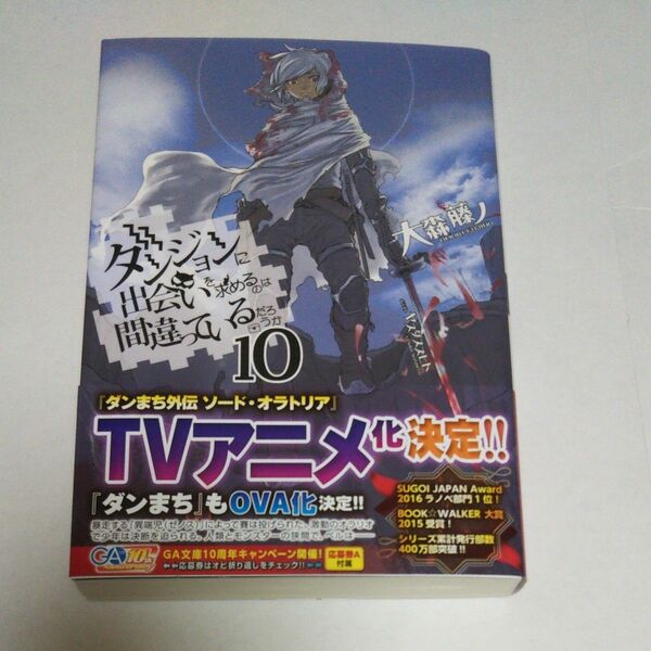 ダンジョンに出会いを求めるのは間違っているだろうか　１０ （ＧＡ文庫　お－０８－１５） 大森藤ノ／著 初版