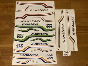 250SS、350SS、H1B、500SS、H2、7500SS　マッハ タンクステッカー レインボー３M リプロ品