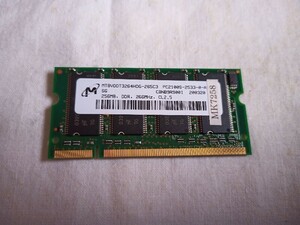 Micron Mtbvddt3264hdg-265C3 PC2100S-2533-0-A 256 МБ память, используемая для ноутбуков