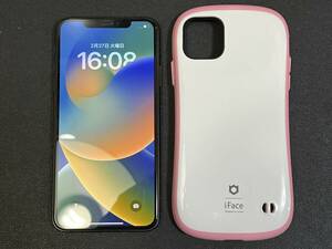 美品 iPhone 11 Pro Max 256GB 初期化 MWHJ2J/A スペースグレー docomo ドコモ SIMフリー iFace ケース付き 判定○ 82パーセント