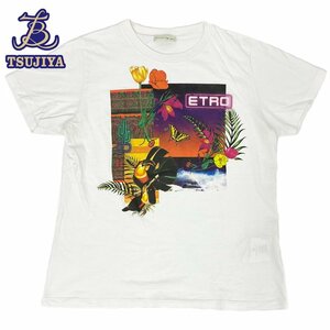 ★大幅値下げ★ETRO エトロ　プリントTシャツ　ホワイト　レディース　#46　中古AB【辻屋質店A2102】