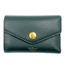 Mulberry マルベリー　フォールデッドプレススタッズマルチカードウォレット　三つ折り財布　グリーン　中古AB【辻屋質店B2385】_画像8