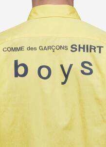 【正規品】コムデギャルソンシャツボーイズ Comme des Garcons SHIRT BOYS Back Print Poplin Shirt ロゴプリント フランス製 (新品)