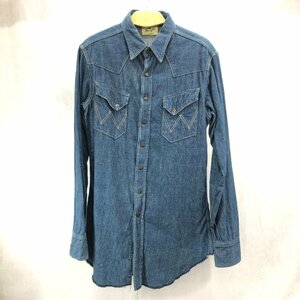 Wrangler ラングラー ウエスタン デニム シャツ サイズ M 長袖 W9526 メンズ 日本製 EDWIN エドウイン 商事 Real Vintage トップス