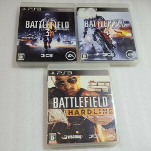 「PS3　ソフト屋さん 」　バトルフィールド　BATTLEFIELD　3 4　バードライン　起動確認済み　プレステ3　カセット　宅配コンパクト