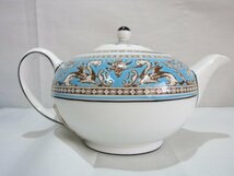 （中古・未使用品）WEDGWOOD ウェッヂウッド フロレンティーンターコイズ ティーポット Sサイズ（柏）_画像2