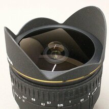 《中古》SIGMA 15mm F2.8 EX FISHEYE180° 動作確認済 魚眼レンズ SONY Aマウント ケース付 キズ・汚れあり（西）_画像5