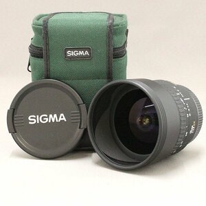 { used }SIGMA 15mm F2.8 EX FISHEYE180° operation verification settled fish eye lens SONY A mount case attaching scratch * dirt equipped ( west )