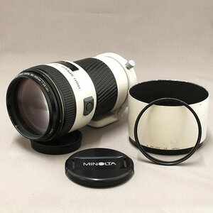 《中古》MINOLTA AF APO TELE ZOOM 80-200mm F2.8 (32) 動作確認済 SONY Aマウント 変色・はがれあり Kenko UVフィルター付（西）