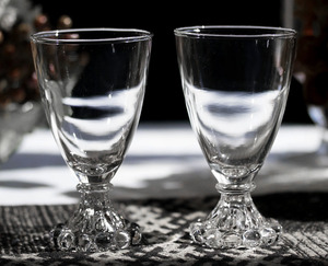 ミント！ ファイヤーキング ブーピー ゴブレット 中サイズ ２個セット 酒 ワイングラス ビンテージ グラス 1950年～ アメリカ製