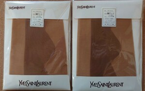 新品/未使用/ レトロ［YVES SAINTLAURENT］ ストッキング［２足セット］