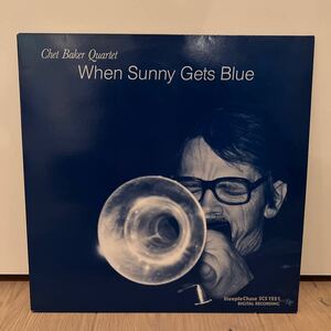 デンマークオリジナル　chet baker when sunny gets blue LP レコード　チェットベイカー