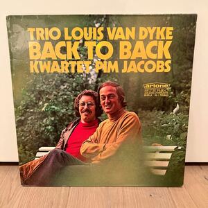 louis van dyke pim jacobs / back to back LP レコード　ルイスヴァンダイク　ピムヤコブス　artone