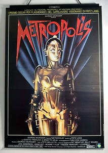 メトロポリス★SF映画「METROPOLIS」ポスター★1984 ITALY