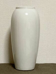 骨董◆レトロ◆花瓶◆花器◆陶器◆シンプル◆フラワーベース◆白◆年代モノ◆中古品