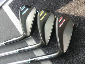 まとめて3本鮮やかカラーリング■美品2023バルド568ウェッジ黒 TOUR BLACK WEDGE■50°■54°■58°■MODUS3 105