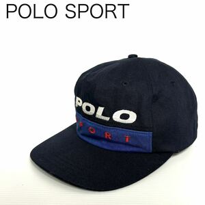 希少品POLO SPORT ポロスポーツ ヴィンテージ キャップ ネイビー