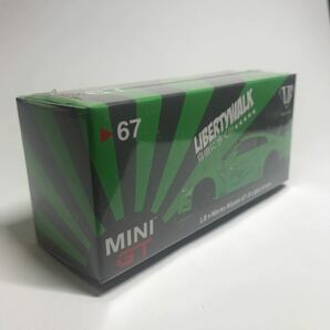 MINI GT 1/64 LB★WORKS Nissan GT-R Light Green ミニGT リバティーウォーク ニッサン 左ハンドル フィリピン 限定の画像2