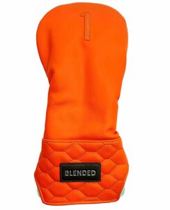 ゴルフ ドライバー ヘッドカバー BLENDED オレンジ 新品 1W