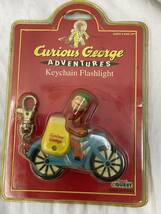 おさるのジョージ　キーチェーン フラッシュライト Curious George Keychain Flashlight 未開封_画像1