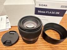 使用少ない美品　SIGMA 56mm F1.4 DC DN | Contemporary C018 | 【Canon EF-M】マウント用_画像2