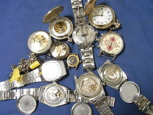 11個 まとめて メンズ 手巻き 自動巻き 腕時計 メンズ レディース seiko 6319a ジャンク