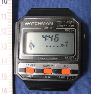 動作品 TOMY トミー WATCHMAN BOWLING ウォッチマン ボーリング LC-GAME LCD ゲームウォッチ 本体のみ