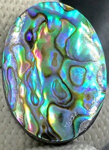 ★アバロンシェル　Abalone Shell Cabochon...Oval Cabochon...27x20x5 mm　　25 Cts　　L9881