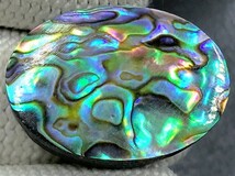 ★アバロンシェル　Abalone Shell Cabochon...Oval Cabochon...27x20x5 mm　　25 Cts　　L9881_画像2