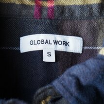 GLOBAL WORK グローバルワーク　ネルシャツ　S　クレージーカラー_画像2