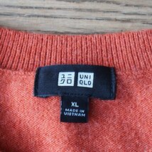 Uniqlo ユニクロ　カシミア 100%　セーター　XL　オレンジ_画像2