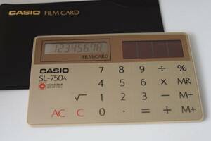 CASIO Casio SL-750A card type calculator [ Japan tv Novelty ]