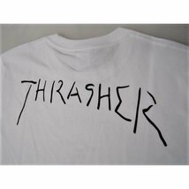 THRASHER スラッシャー GONZ ART ゴンズ アート Tシャツ 半袖 ロゴ バックプリント 白 L TH8128 メンズ レディース_画像5