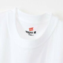 Hanes ヘインズ 厚地 BEEFY ビーフィー 無地 ロングスリーブ Tシャツ 1点 長袖 白 L H5186 メンズ レディース 人気 おすすめ　新品　_画像4